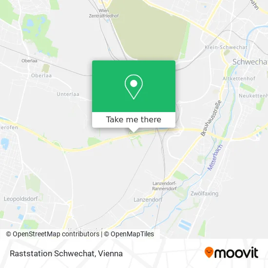 Raststation Schwechat map