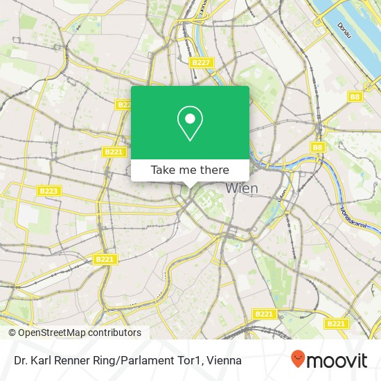 Dr. Karl Renner Ring / Parlament Tor1 map