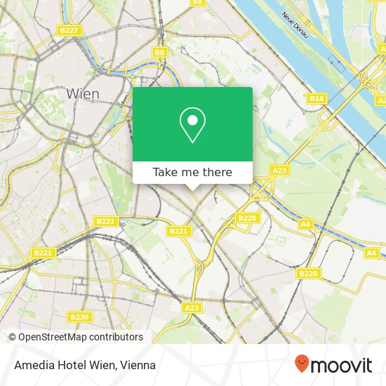 Amedia Hotel Wien map