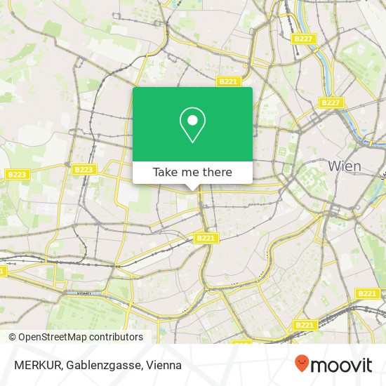 MERKUR, Gablenzgasse map