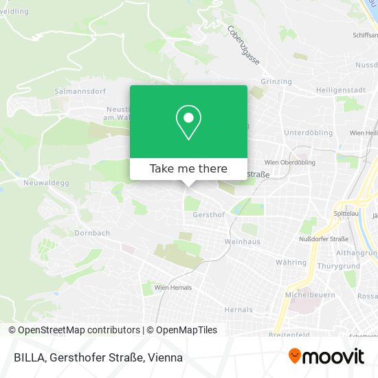 BILLA, Gersthofer Straße map