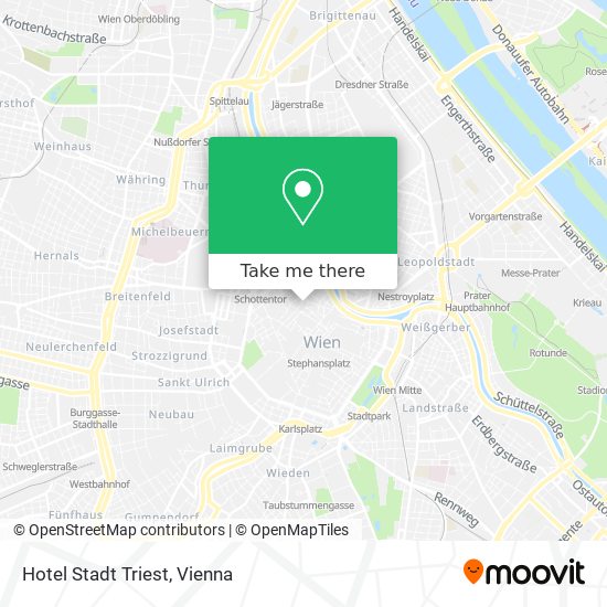 Hotel Stadt Triest map