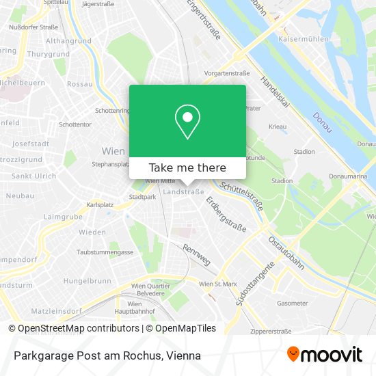 Parkgarage Post am Rochus map