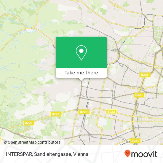 INTERSPAR, Sandleitengasse map