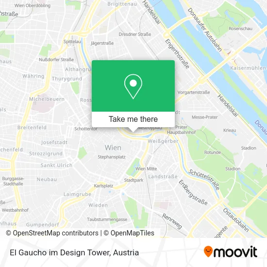 El Gaucho im Design Tower map
