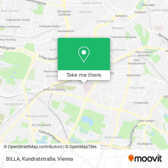 BILLA, Kundratstraße map
