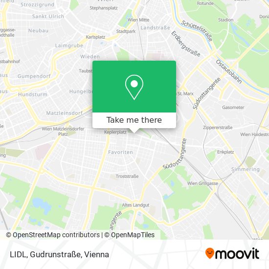 LIDL, Gudrunstraße map