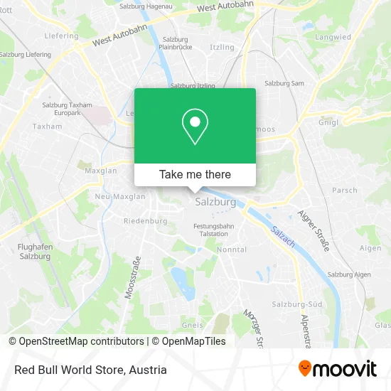 Red Bull World Store map