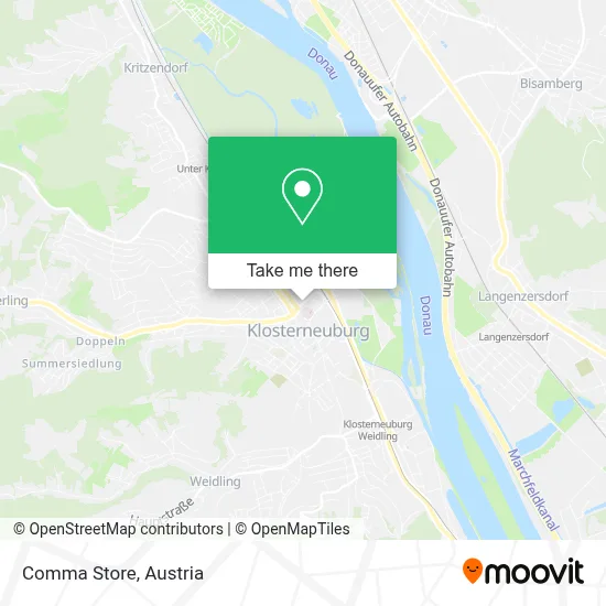 Comma Store map