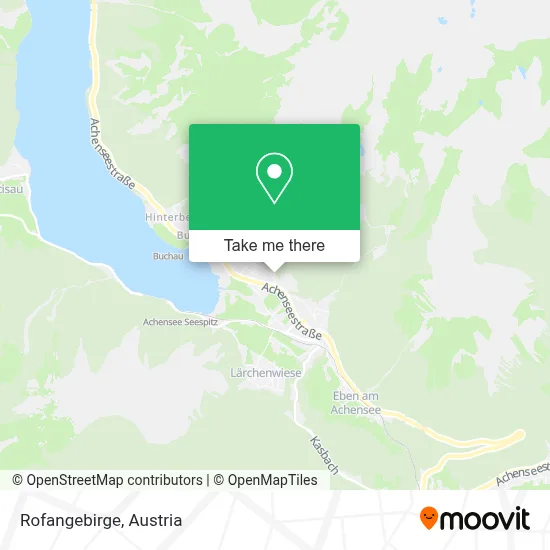 Rofangebirge map