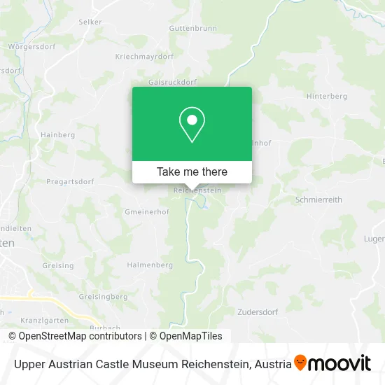 Upper Austrian Castle Museum Reichenstein map
