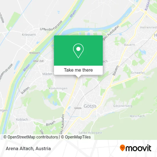 Arena Altach map