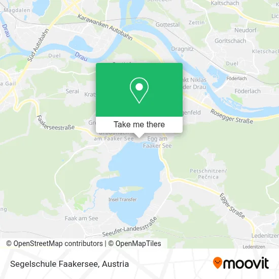 Segelschule Faakersee map