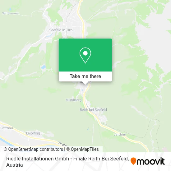 Riedle Installationen Gmbh - Filiale Reith Bei Seefeld map