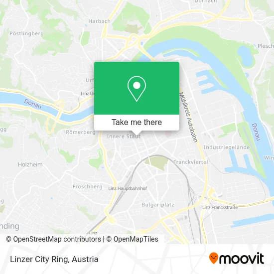 Linzer City Ring map