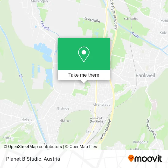 Planet B Studio map