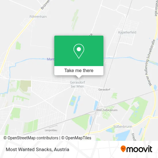 Most Wanted Snacks map