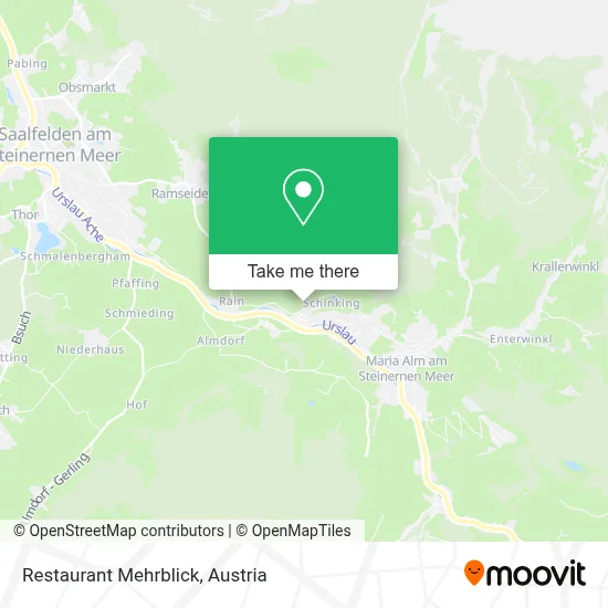 Restaurant Mehrblick map