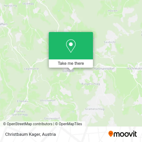 Christbaum Kager map