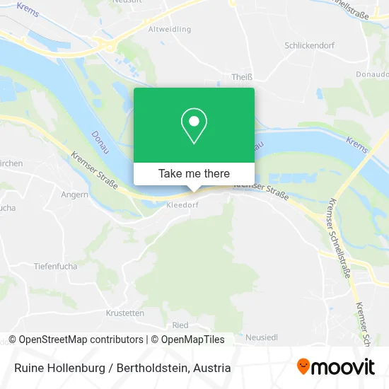 Ruine Hollenburg / Bertholdstein map