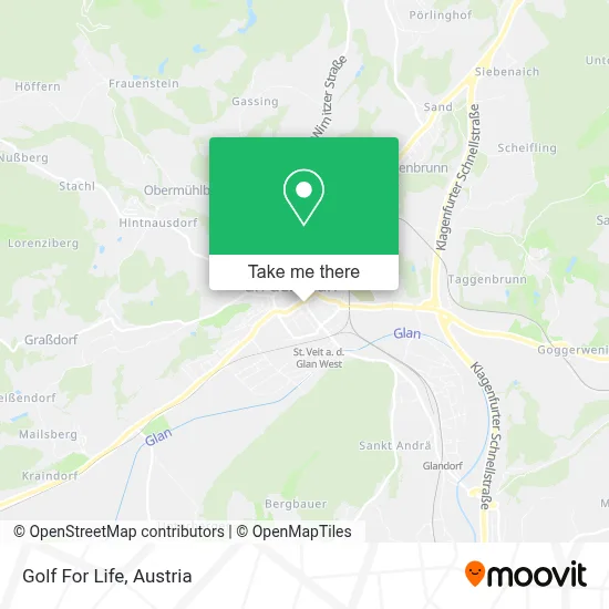 Golf For Life map