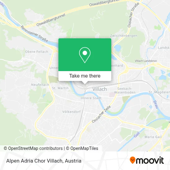 Alpen Adria Chor Villach map