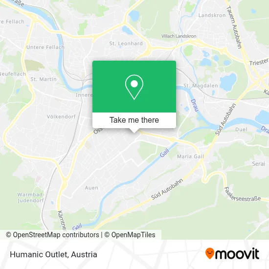 Humanic Outlet map