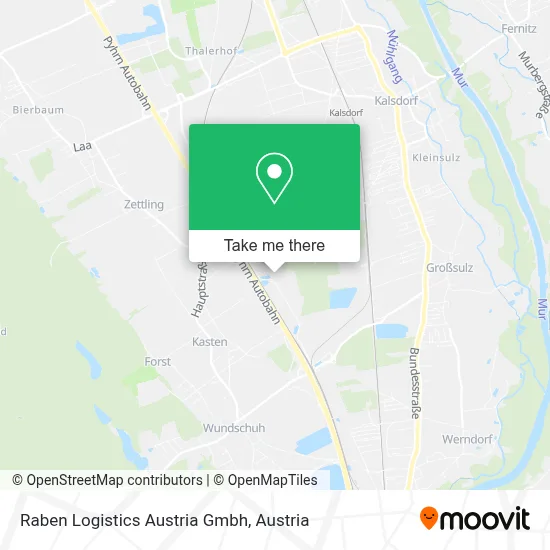 Raben Logistics Austria Gmbh map