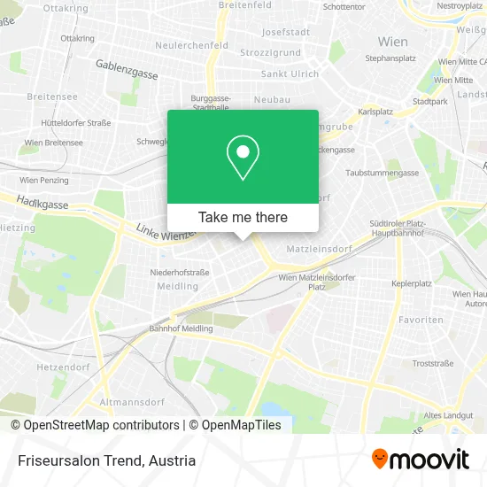 Friseursalon Trend map