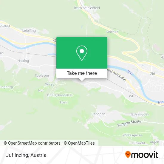 Juf Inzing map
