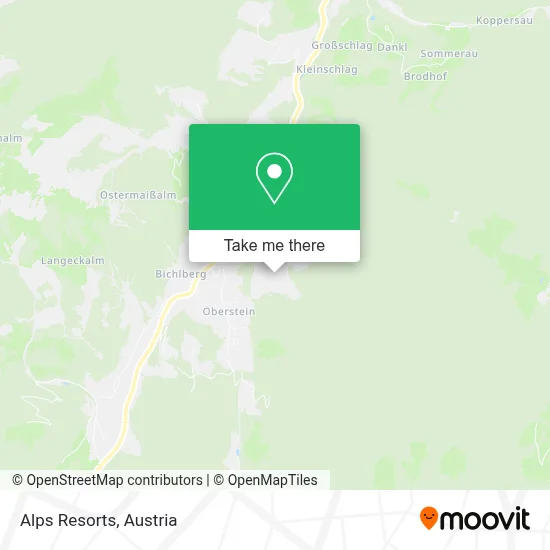 Alps Resorts map