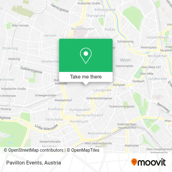 Pavillon Events map