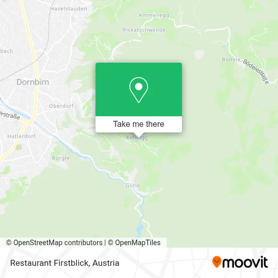 Restaurant Firstblick map