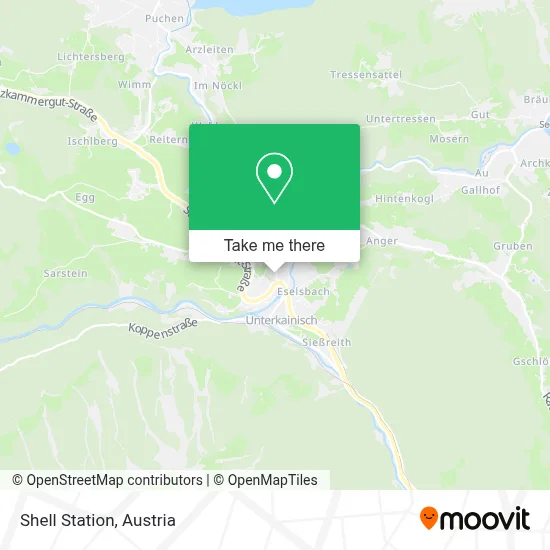Shell Station map