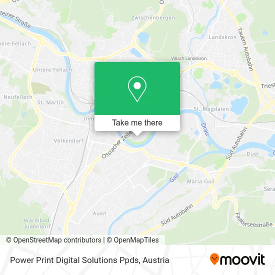 Power Print Digital Solutions Ppds map