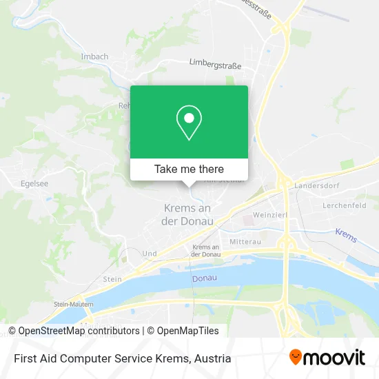 First Aid Computer Service Krems map