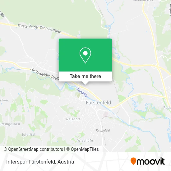 Interspar Fürstenfeld map