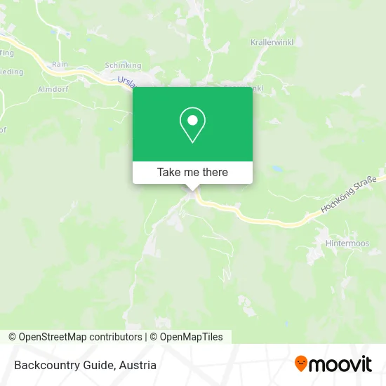 Backcountry Guide map