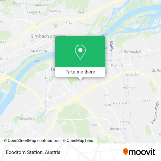 Ecodrom Station map