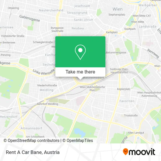 Rent A Car Bane map