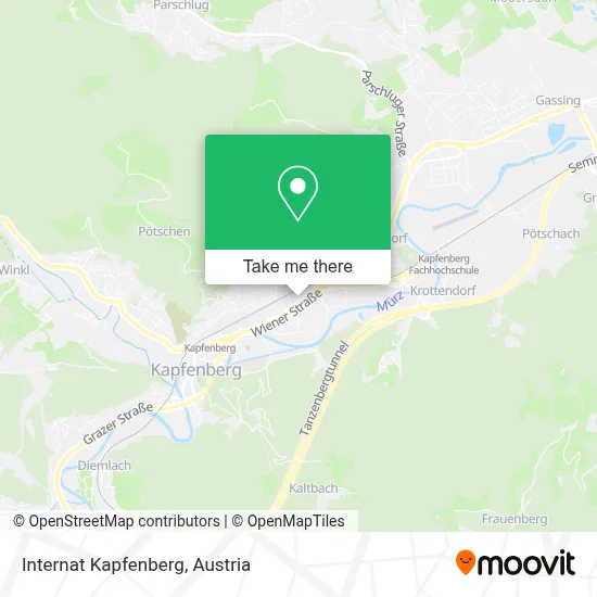 Internat Kapfenberg map