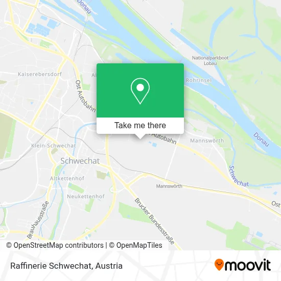 Raffinerie Schwechat map