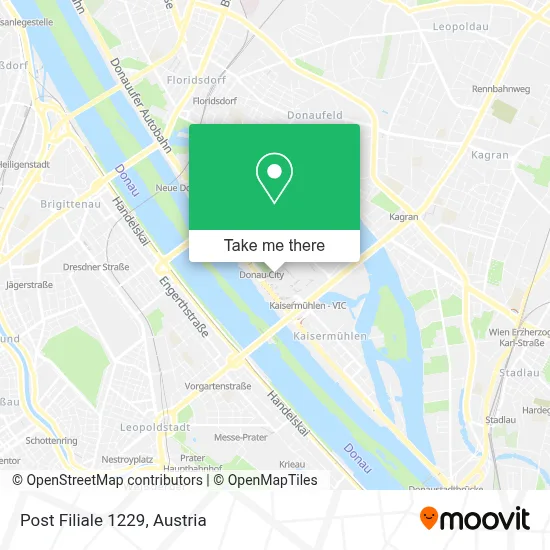 Post Filiale 1229 map