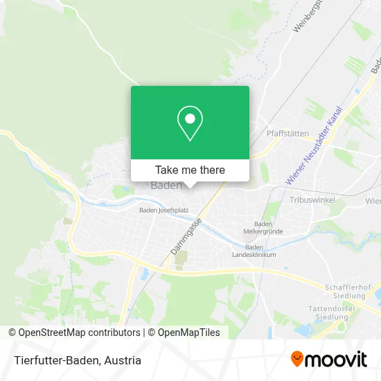 Tierfutter-Baden map