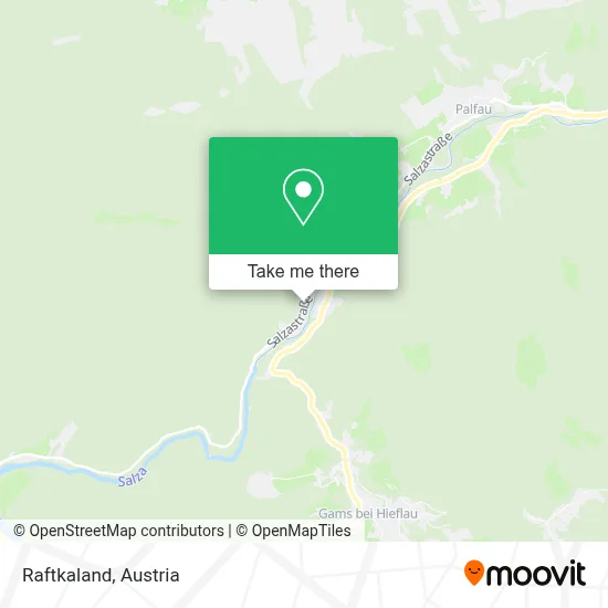 Raftkaland map