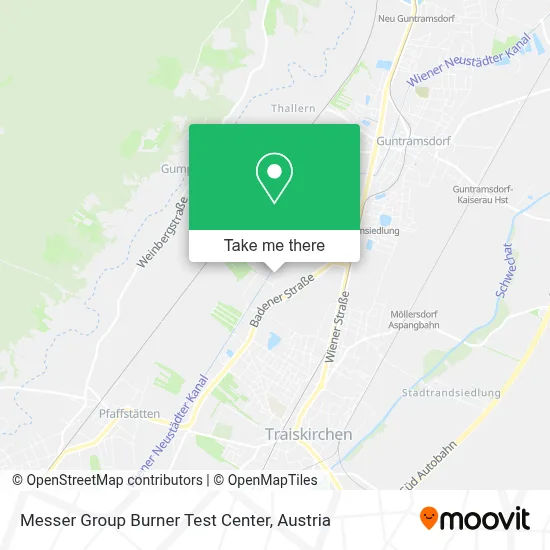 Messer Group Burner Test Center map