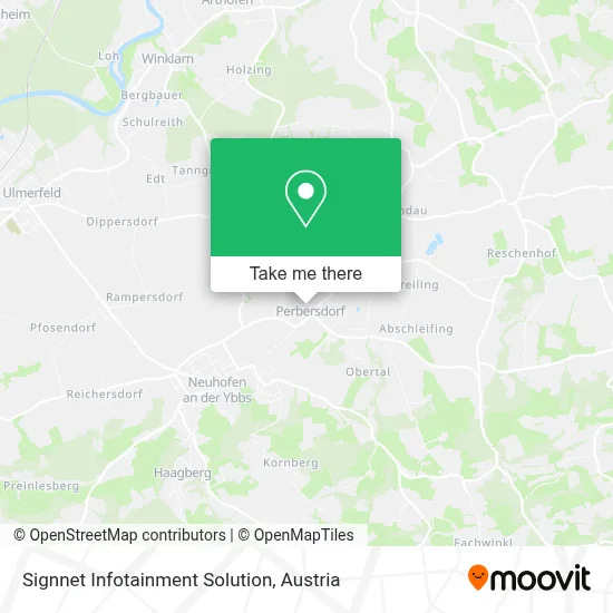 Signnet Infotainment Solution map