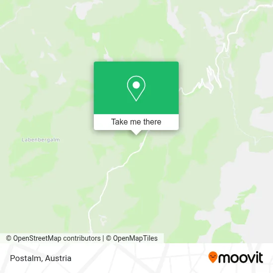 Postalm map
