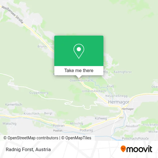 Radnig Forst map