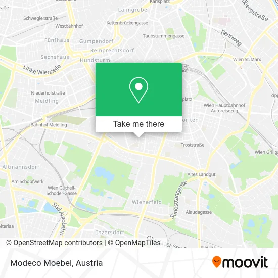 Modeco Moebel map